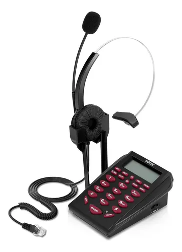 comprar Teléfono Con Cable Agptek Con Auriculares Y Teclado Para La 