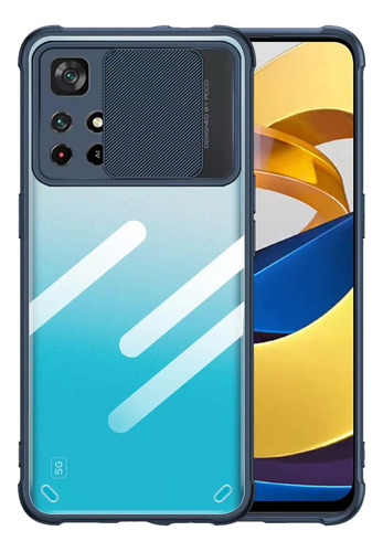 Estuche Para Xiaomi Poco M4 Pro (5g) Rzants Deslizable Azul