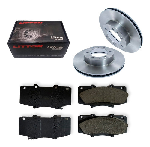 Kit Discos Y Pastillas Toyota Hilux Sw4 2005-2015 2.5d Delan