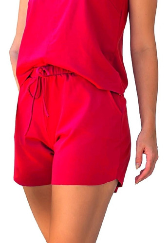 Blusa Branca Regata Kit Short Feminino Plus Reveillon Cropet