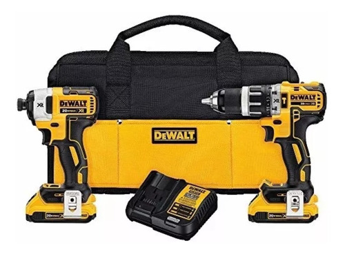 Taladro Atornillador C/ Percutor Dewalt 3 Vel Xr 20v Combo