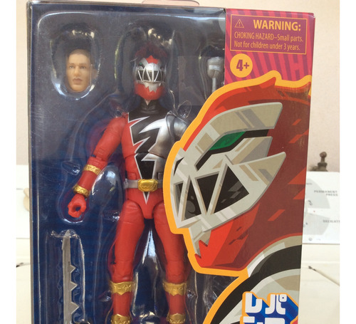 Fig Power Ranger Rojo, Dino Fury Red Ranger, Lightning.