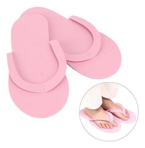 Pantuflas Desechables Spa Centre, 12 Pares, Chanclas De 3 Mm