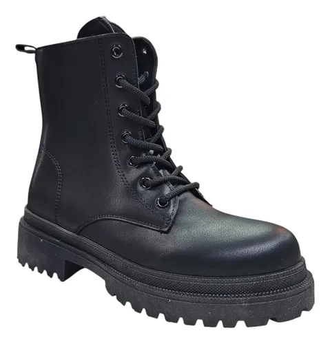 Botas Borcegos En Color Negro - Estilo Y Comodidad