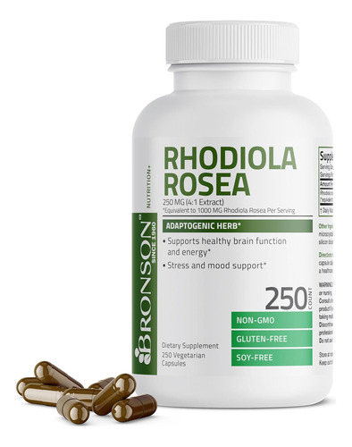 Rhodiola Rosea 1000 Mg Hierba Adaptogenica 250 Cap