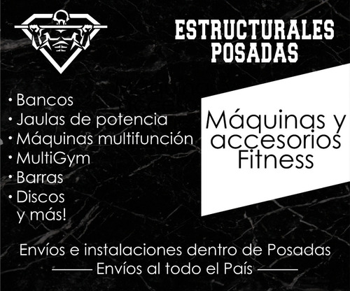 Jaula Multifunción + Banco Multiangular Completo+accesorios