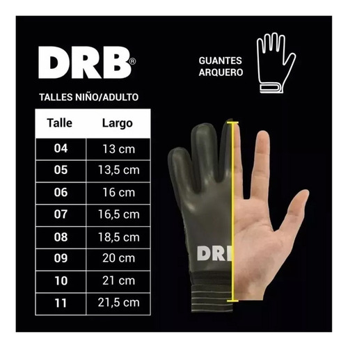 Guantes De Arquero Futbol Dibu Ajustables Velcro Mundial En3