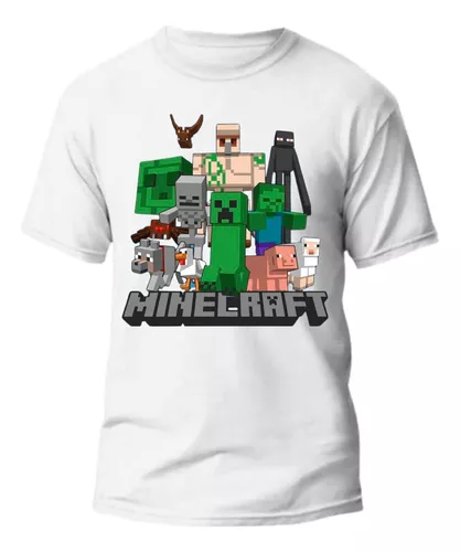 Camiseta Infantil Geleia Minecraft