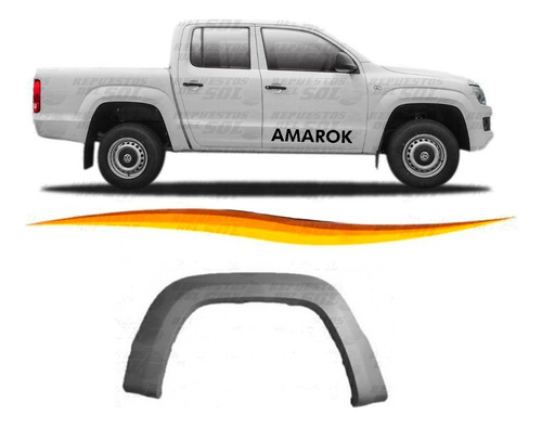 Moldura Tapabarro Derecha Para Vw Amarok 2010 En Adelante