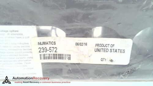 Numatics 239-572 Manifold Block 3/4 Npt Plug In, New #2 Ccf