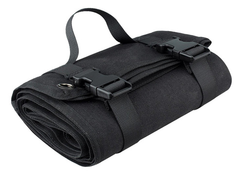 Roll Up Camping Mat De Liberación Rápida Buckle Negro