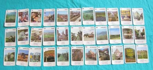 Antiguo Juego De Naipes Alemanes Con Paisajes Tipicos