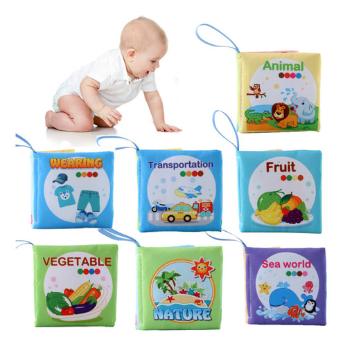 Libro Montessori De Juguete Para Recién Nacidos, De Tela Sua