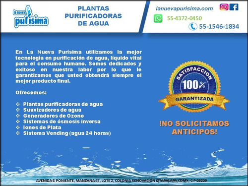 Imagen 5 de 10 de Planta Purificadora C/suavizador $39,900.00 Sin Anticipos