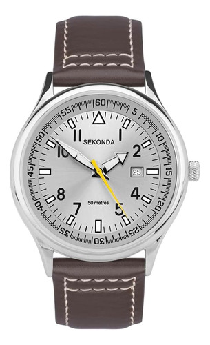 Sekonda Reloj De Cuarzo Para Hombre Con Esfera Marrón, Panta