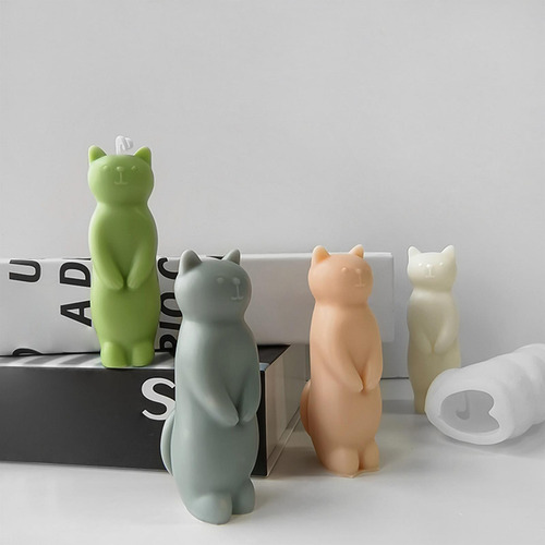 Molde De Vela De Silicona Para Gatos Molde Para Gatos Para R