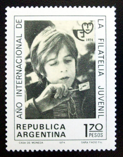 Argentina, Sello Gj 1673 Año Filatelia Juvenil 74 Mint L5050