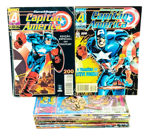 10 Gibis Capitão América Volumes 200 Ao 209 Editora Abril (Usado)