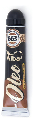 Oleos Alba X18 Ml Profesional Grupo 1 - 17 Colores Color del óleo 663 TIERRA SIENA NATURAL