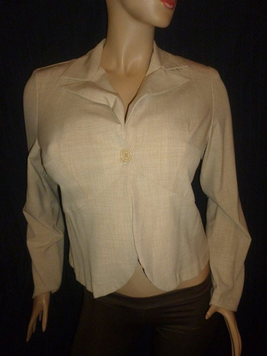 Blazer Crema - Casual - Talla S - Mujer - Modern Essentia