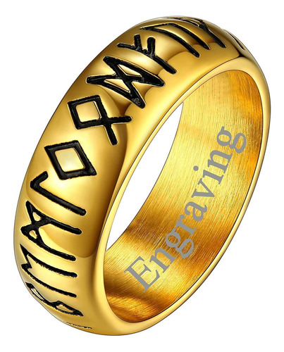 Anillo Vikingo Escandinavo De La Runa Del Giro