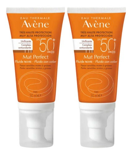 Combo X2 Avene Protector Solar Color Mat Perfect Spf50 50ml