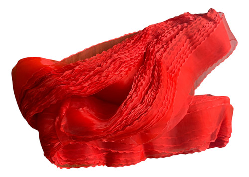 100 Mts Cinta Navideña 5 Cms Organsa Satin Roja