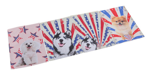 Imagen 9 de 10 de Bandera De Jardín Para Mascotas Al Aire Libre, 4 Piezas, Pol