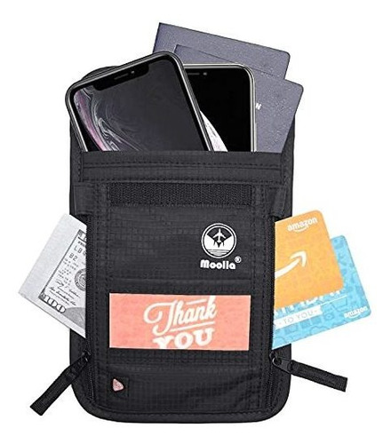 Funda Tipo Cartera De Viaje Para Pasaporte Con Bloqueo Rfid
