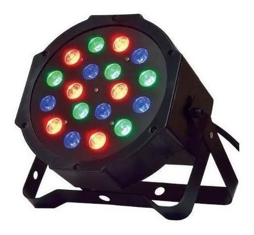 Imagen 1 de 6 de Luz Proton Par Rgb Audioritmico Dmx 18 Led Alta Luminosidad