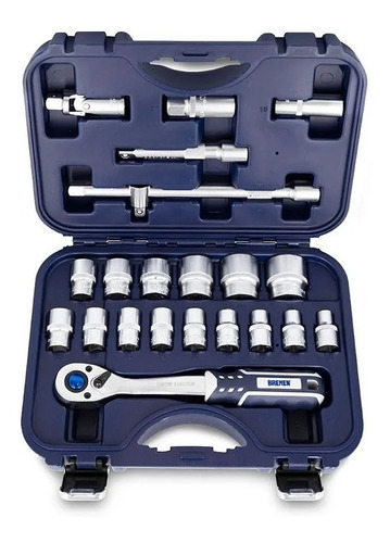 Set Herramientas Llave Tubo Crique Bremen® 22pz Enc 1/2 6660