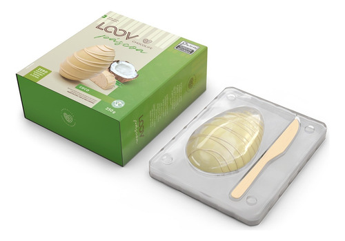 Meio Ovo De Páscoa Recheado Coco Zero Açúcar 250g