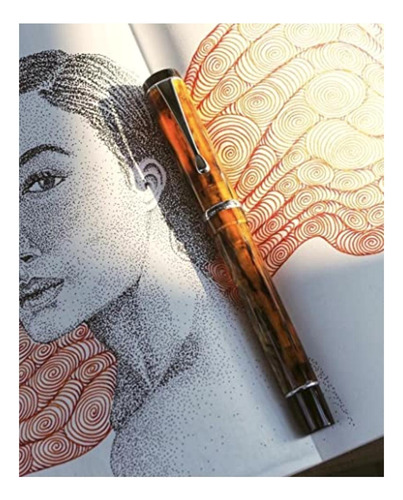 Conklin Duragraph Amber Fountain Pen, Med Nib (ck71342)