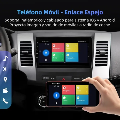 Isudar Radio Carro 1+32g Para Mitsubishi/outlander 2007-2012