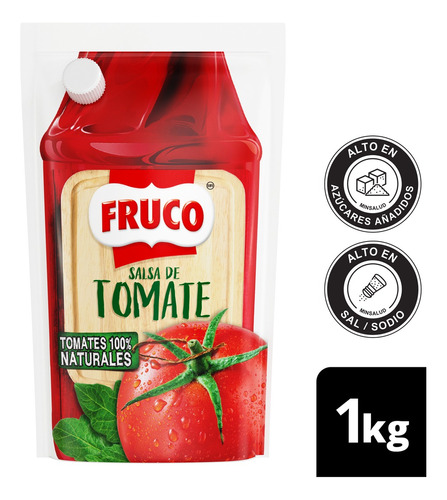 Salsa De Tomate Fruco X 1000 Gr - g a $20