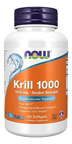 Krill 1000 Mg 60 Cápsulas Blandas Now