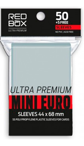 Protectores Red Box Premium Mini Euro 55 Unidades 44 X 68 Mm