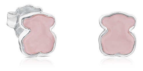 Pendientes Tous New Color De Plata Con Cuarcita