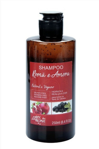 Shampoo Romã E Amora Arte Dos Aromas