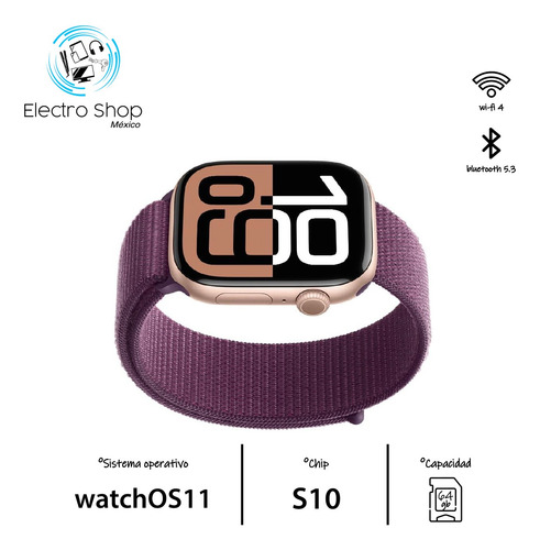 Apple Watch Series 10 Gps Caja 46mm Aluminio Color Oro Rosa