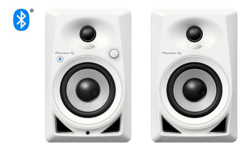 Caja de monitor Pioneer Dj DM-40bt (bluetooth), color blanco, 110 V