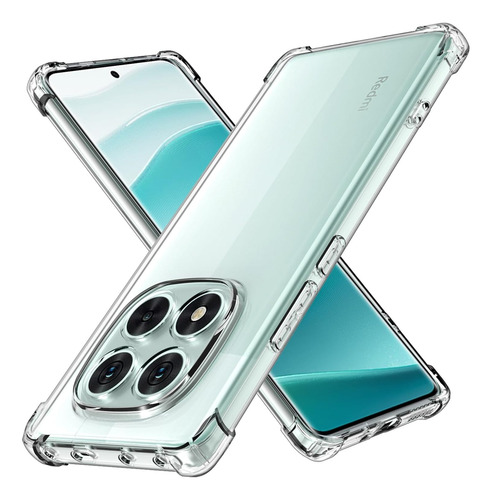Funda Airbag Antigolpe Para Xiaomi Poco X7 5g Note 14 Pro 5g Transparente Poco X7 5g/ Note 14 Pro 5g