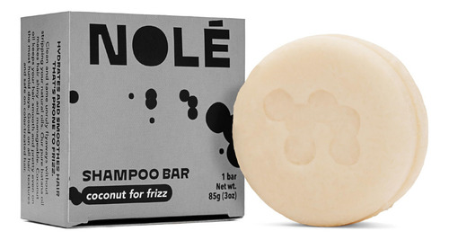 Nole Shampoo Bar Coconut For Frizz Control Hair, Moisturizes