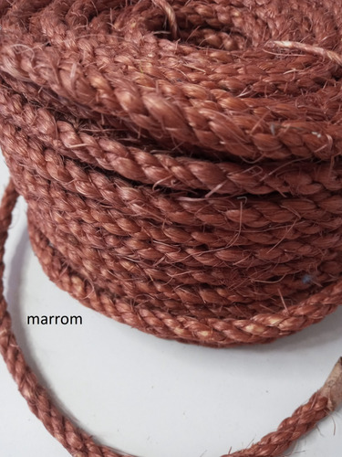 Corda Sisal Colorida 6mm Artesanato Arranhador Gato 70metros