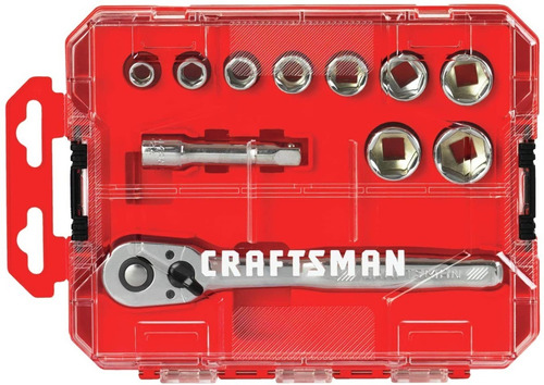 Juego De Dados Milimetrico 3/8 11pz Mm Cmmt12027 Craftsman  