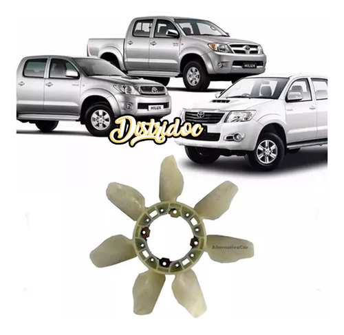 Paleta De Electro Ventilador Toyota Hilux Sw4 2005-2015