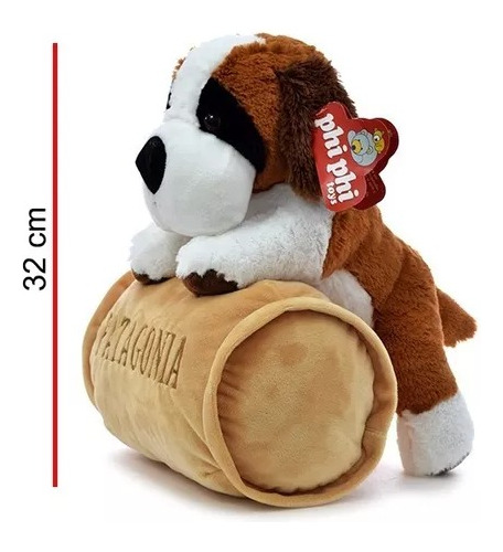 Peluche Perro San Bernardo C/ Barril Suave 32 Cm Phiphi Toys