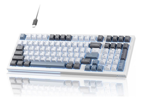 Teclado Para Juegos Kemove K98se Con Retroiluminación Led Pr
