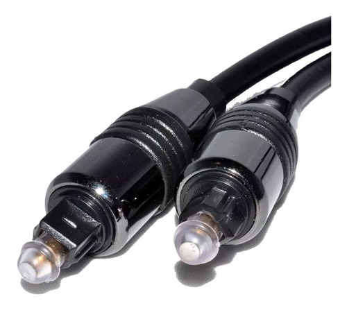 Cable De Audio Fibra Óptica Digital Negro 2 Metros 4mm Febo