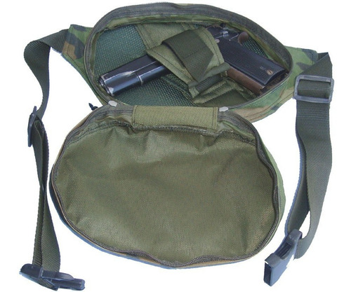 Bolso/riñonera Porta Pistola Uso Ambidiestro/civil Y Militar/policia/gendarmeria/seguridad/ 3 Colores